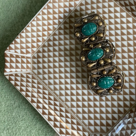 Vintage Japanese porcelain bowl,jewelry tray, trinket tray,minimalist decor, mcm - Picture 5 of 9